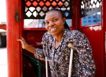 Yvonne Makendo is a mobile unit seller and seamstress from Bukavu, Democratic Republic of the Congo. She was affected by the eruption of Mount Nyiragongo, but with the support of UN Women she was able to restart her first business, launch a second one and is now working to empower other women like her.