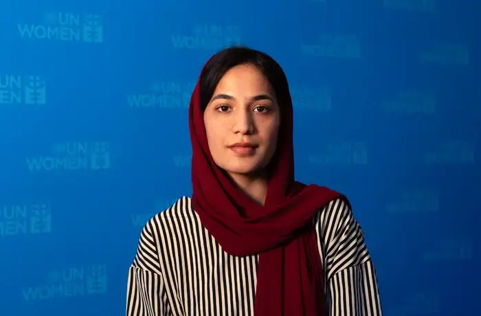 Mursalina Amin, fundadora de la organización Girls toward leadership en el Afganistán. Foto: ONU Mujeres/Aileen Orate.